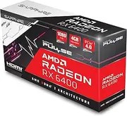 Sapphire PULSE 11315-01-20G Graphics Card AMD Radeon RX 6400 4 GB GDDR6 Gaming Video Card