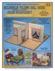 Jean Nordquist's Repro McLoughlin Folding Doll House in 1/4" miniature scale