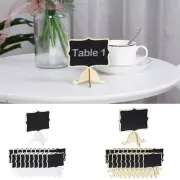 20pcs Wood Mini Chalkboard Signs with Support Easel DIY for Message Tags