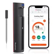 Wireless Meat Thermometer, Ultra-Thin Probe, Bluetooth, Remote Monitoring