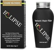 Eclipse Hair Building Fibers & Beard Filler - Instant Hair Fillers Thinning Hair, Beard & Partial Hair Loss – Suitable for All Hair Types - Hair Loss Concealer for Men & Women - 30 Gram - Dark Blonde