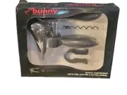 Bunny Corkscrew Wine Bottle Opener Set w/ Foil Cutter & Extra Corkscrew