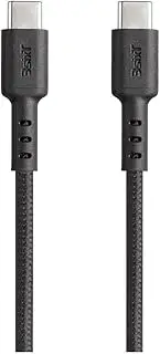 3sixT Tough USB-C to USB-C (V2.0) Cable, Black, 1.2 Meter Length