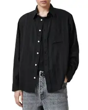 Allsaints Karmi Tonal Stripe Relaxed Fit Shirt