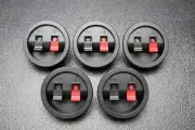 (5) CIRCLE SPEAKER JACK TERMINAL CUP COMPRESSION SUBWOOFER BOX SUB TCRC