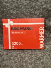 2-Pack Hand Warmers Rechargeable 3200mAh Portable Pocket Size 3 Heat Settings