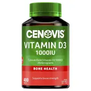 Cenovis Vitamin D3 1000IU, 400 Tablets, Bone & Immune Support