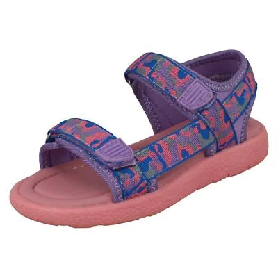 Girls Reflex Casual Open Toe Hook & Loop Synthetic Summer Sandals H0R320