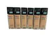 6 Maybelline Fit Me Matte + Poreless Liquid Foundation 230 Natural Buff 1 FL OZ