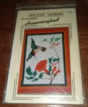 Holiday Designs Applique Model P-17 Hummingbird Pattern by Donna Poster