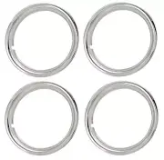 16" Chrome Stainless Steel Trim Rings 1 3/4" Depth Beauty Rings TR4603 NEW SET/4