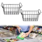 2 Pieces Freezer Basket Wire Storage Basket Deep Household Convenient Pantry