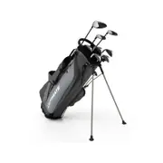 Costway Complete Men Golf Club Set Starters w/Stand Bag 10 Pieces Alloy/Graphite Drive, Right Hand, Grey