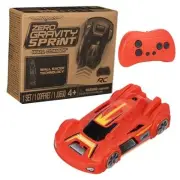, Zero Gravity Sprint RC Car Wall Climber, Red USB Micro B Rechargeable Indoor