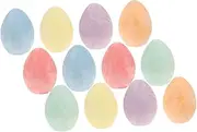 Easter Chalk Eggs Drawing Chalks Set for Children Toddlers 12 Pieces Vibrant Colors