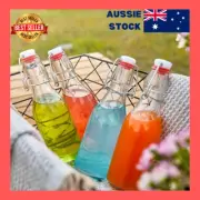 Swing Top Glass Bottles, 8 Pack 8oz Flip Top Brewing Bottles with Airtight...