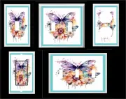 WATERCOLOR BUTTERFLY FLORAL LIGHT SWITCH COVER PLATE OR OUTLET COVER