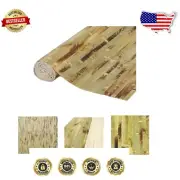 Sustainable Bamboo Wainscoting - Tortoise Green Wall Panel for Rustic Room Decor