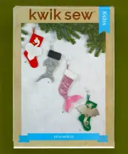 Christmas Stocking Sewing Pattern-4 Variations! (Height 14"-16") Kwik Sew 4314