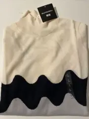 Uniqlo Marimekko NWT Sz. L Merino Wool Blend Women's High Neck Sweater