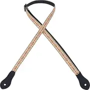 Levy's Leathers 1/2" Jacquard Weave Mandolin/Ukulele Strap with Dual Leather Strap Pin Ends. Adjustable to 50" (MJ19UKE-001)