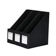Magazine Holder,Cardboard Magazine File Holder (Pack of 3),Magazine Black