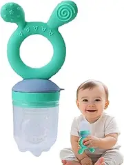 Silicone Feeding Pacifier, Food Feeder Pacifier, Food Teether Toy Reusable Pacifier for Children Boys Girls 4 Month+