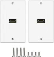 MOAVEQ HDMI Wall Plates HDMI Face Plate(2 Pack, HDMI) (1 Port)