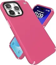 [Speck] iPhone 15 Pro Max Case - Built for MagSafe, Drop Protection - Scratch Resistant, Soft Touch, 6.7 Inch Phone Case - Presidio2 Pro Digital Pink/Blossom Pink/White