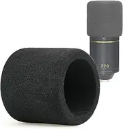 SUNMON Foam Mic Windscreen, Pop Filter Wind Cover fits MXL 770 MXL 990 Condenser Cardioid Microphone