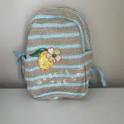 Vera Bradley Straw Compact Backpack Lemon Grove NWT Squeeze the Day $129