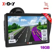 XGODY X8 9" 8GB Truck Car Sat Nav GPS Navigation Free AU Map Updates Speedcam