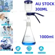 Glass Vacuum Suction Filter 1000ml Conical Flask +300mL Graduated Funnel For Lab