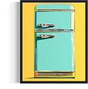 Retro Refrigerator Pop Art Poster Art Print Retro Vintage Collection Decor