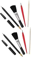 CIMAXIC Scratchboard Stylus Pens 10pcs Dual Tip Scratch Coloring Tools for Educational Drawing