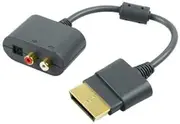 OSTENT Optical RCA Audio Adapter Convertor Cable Cord Compatible for Microsoft Xbox 360 Console Game