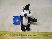 VTG NWT Looney Tunes 1997 Play By Play Ace PePe Le Pew Skunk 7" Plush Toy Rare