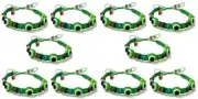 Lot Evil Eye Green String Ethnic Bracelets Lucky Eye Charm Bead success Bracelet