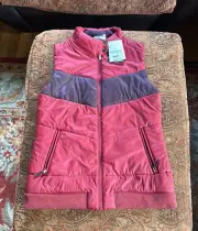 Smartwool Womens Bomber Vest Merino wool Smartloft Masala Red Large NEW NWT W L