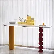 Hallway Table Colourful Creative Console Table for Entryway, Narrow Sofa Tables Entryway Table, Accent Table for Living Room Entryway Corridor Hallway Console Tables for Hallway Slim