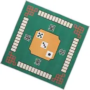 Totority Mahjong Mat Green Mahjong Table Mat Latex Back Soft Anti-Slip and Noise Reduction for Home
