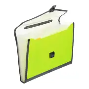 Expanding File Folder, 13 Pockets Accordion File Organizer, Green