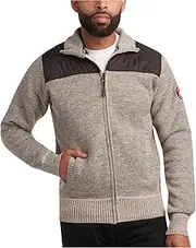 [CANADA WEATHER GEAR] Men's Sweater - Classic Zip Up Polar Fleece Mens Sweater - Cozy Stylish Jackets for Men (M-XXL)