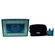 Versace Eros by Versace for Men - 3 Pc Gift Set 3.4oz EDT Spray, 10ml EDT Spr...