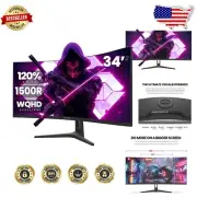 Versatile 34-Inch Ultrawide Gaming Monitor: 165Hz, FreeSync & Adjustable View