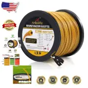 Co-Extruded Heavy-Duty Trimmer Line - 5lb Spool, Dimpled Design for Efficiency