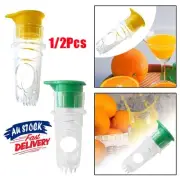 Mini Lemon Squeezer Manual Citrus Squeezer Portable Orange Juicer 1/2Pcs