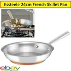 Essteele Stainless Steel 24cm French Skillet Frying Pan Oven Induction Safe NEW