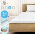8CM Queen Size Cool Gel Memory Foam Mattress Topper Visco Elastic Underlays