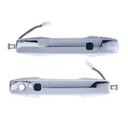 Door Handle Outer for Toyota Landcruiser 07-21 Set 2 Chrome FRONT LH+RH W/Sensor (for: Toyota)